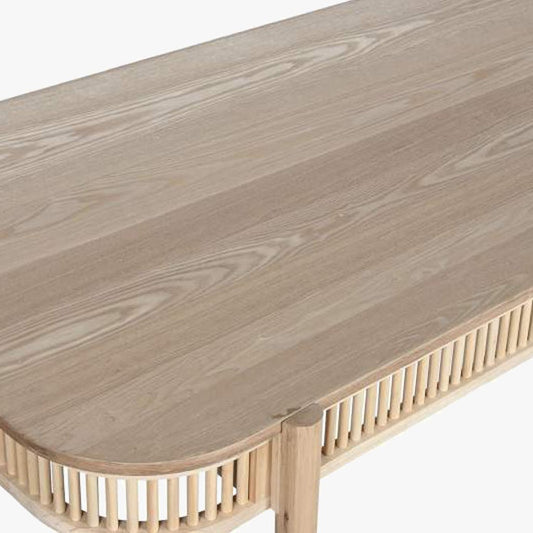 Mesa de Jantar Madeira e Rattan ZUMA - Gato Preto