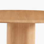 Mesa de jantar natural 130x130x75cm BREST - Gato Preto