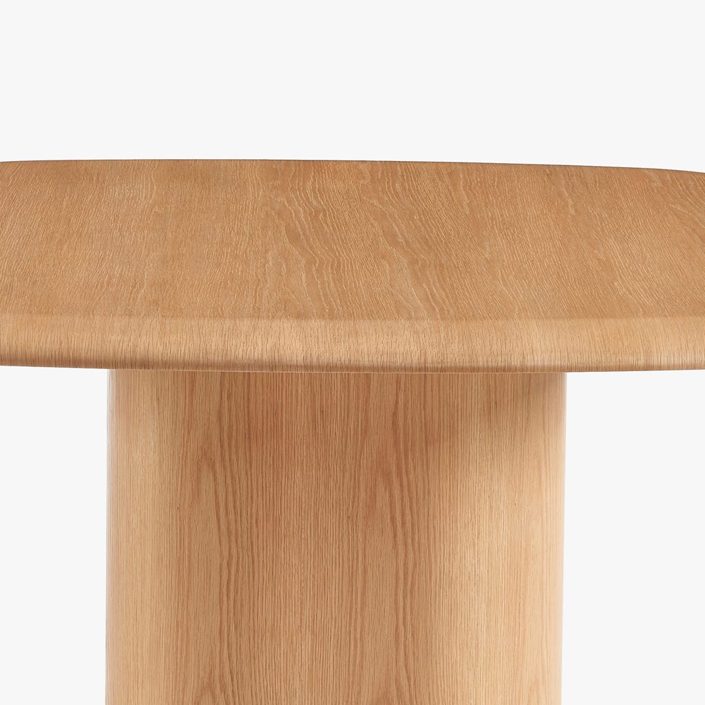 Mesa de jantar natural 130x130x75cm BREST - Gato Preto