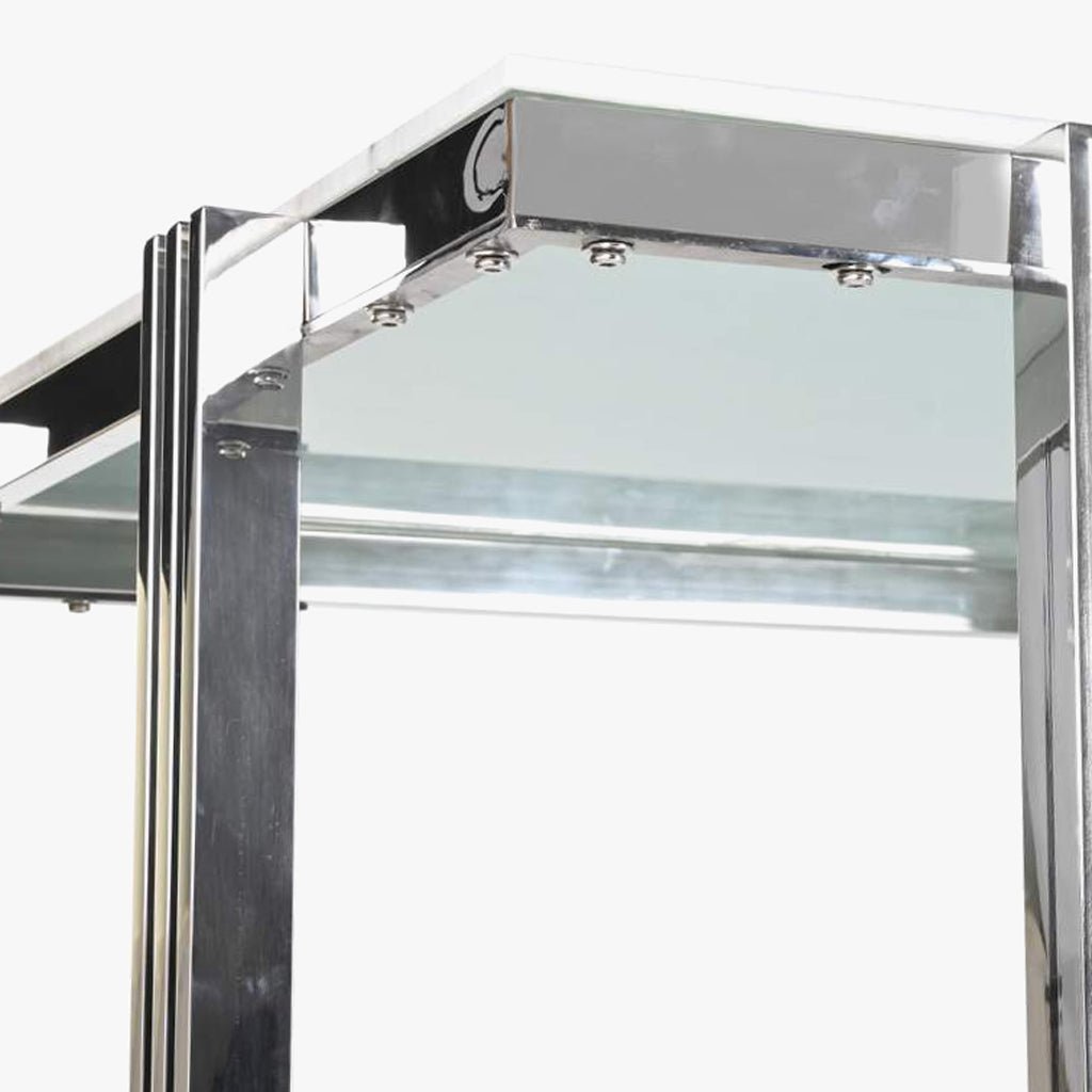 Mesa de Jantar Tampo Efeito Mármore e Base Metálica Prateada | 180x90x76 cm | PRISMA - Gato Preto