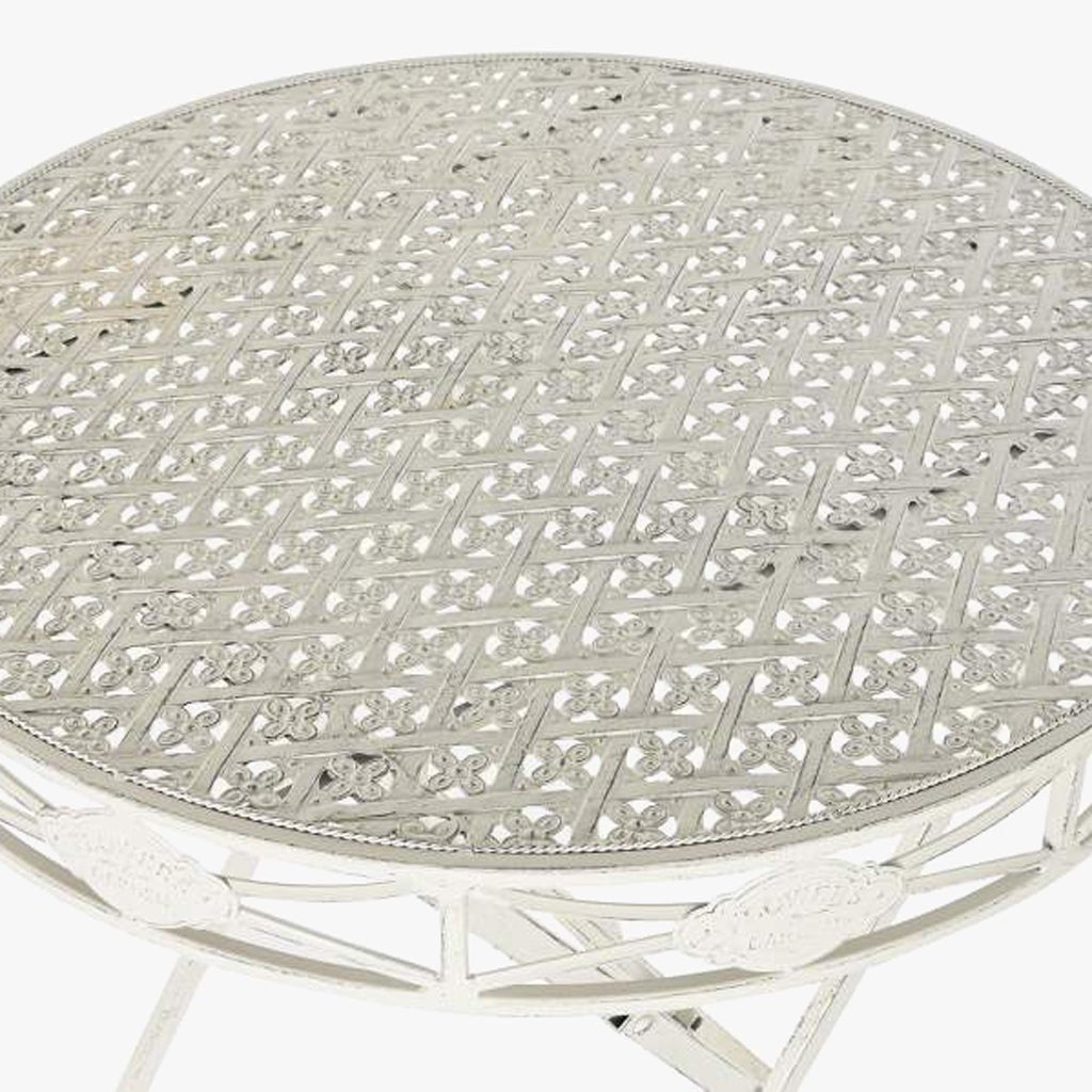 Mesa de Metal de Exterior Ø70x73 cm | Romantic Garden - Gato Preto