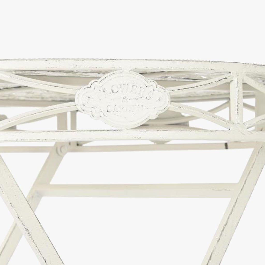 Mesa de Metal de Exterior Ø70x73 cm | Romantic Garden - Gato Preto