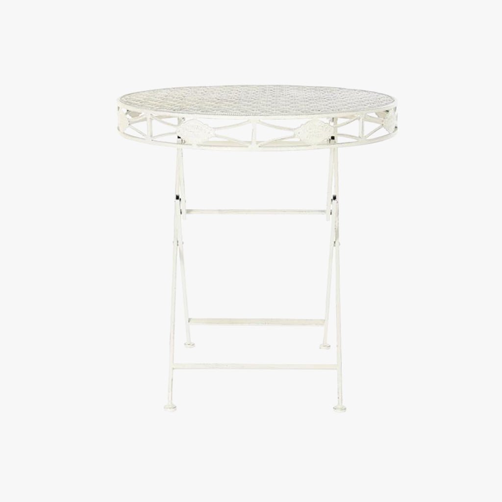 Mesa de Metal de Exterior Ø70x73 cm | Romantic Garden - Gato Preto