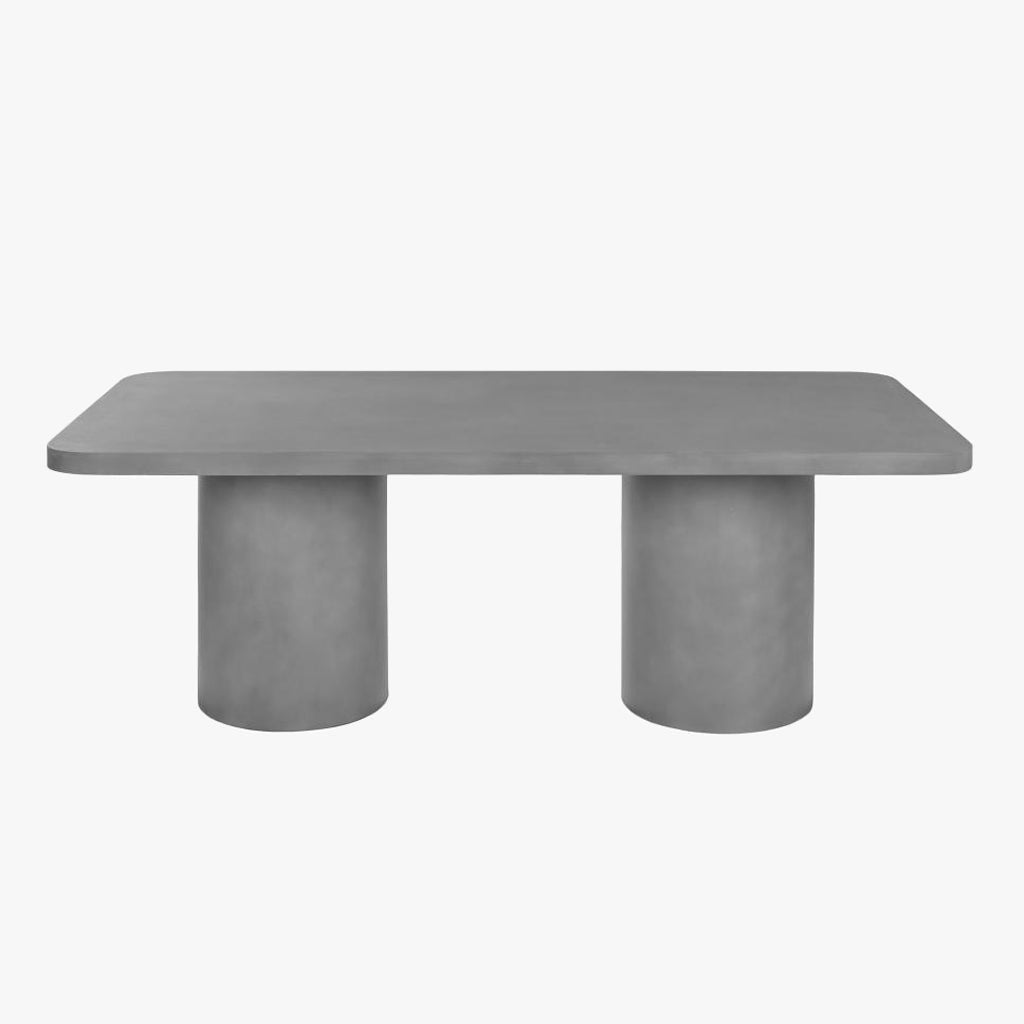 Mesa de Refeição Cimento 200x100x74 - Gato Preto