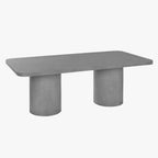 Mesa de Refeição Cimento 200x100x74 - Gato Preto
