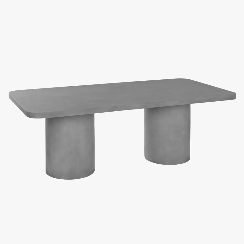 Mesa de Refeição Cimento 200x100x74 - Gato Preto