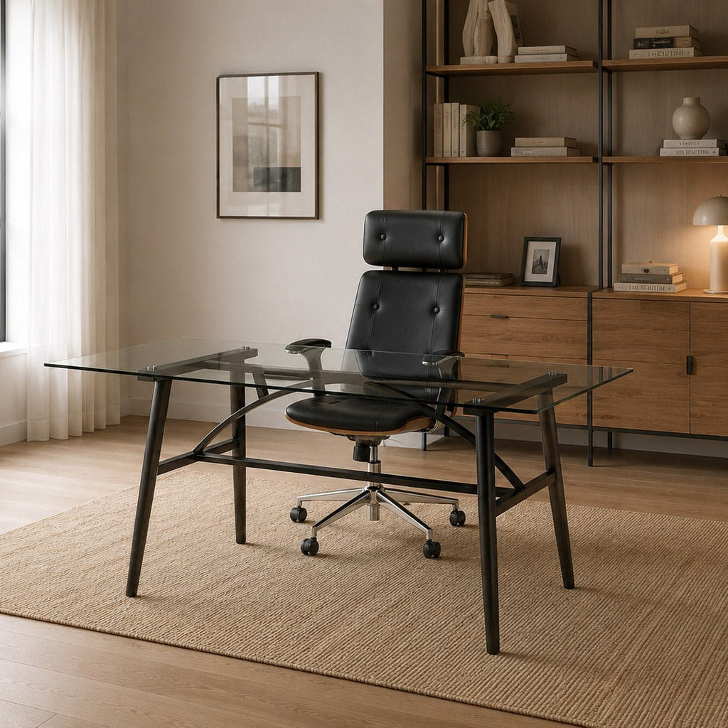 Mesa de Refeição de Vidro VICHY - Gato Preto