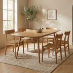 Mesa de Refeição Extensível Natural PERLIS - Gato Preto