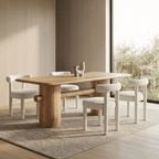 Mesa de Refeição Natural TALHA - Gato Preto