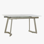 Mesa Jantar Tampo em Vidro Extensível | 140–180x80x76 cm | PRISMA - Gato Preto