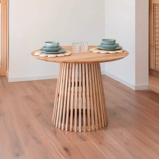 Mesa Redonda Madeira 100cm ENLACE - Gato Preto