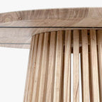 Mesa Redonda Madeira 100cm ENLACE - Gato Preto