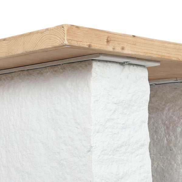 Mesa Refeição Branca com Tampo de Madeira ZENA - Gato Preto