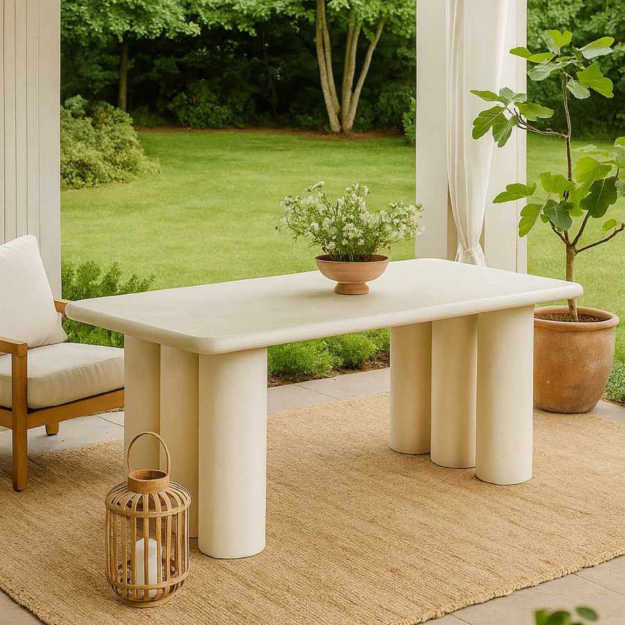 Mesa Refeição Branca ZENA - Gato Preto