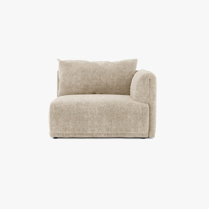 Módulo de sofá braço direito bege COTILLARD - Gato Preto