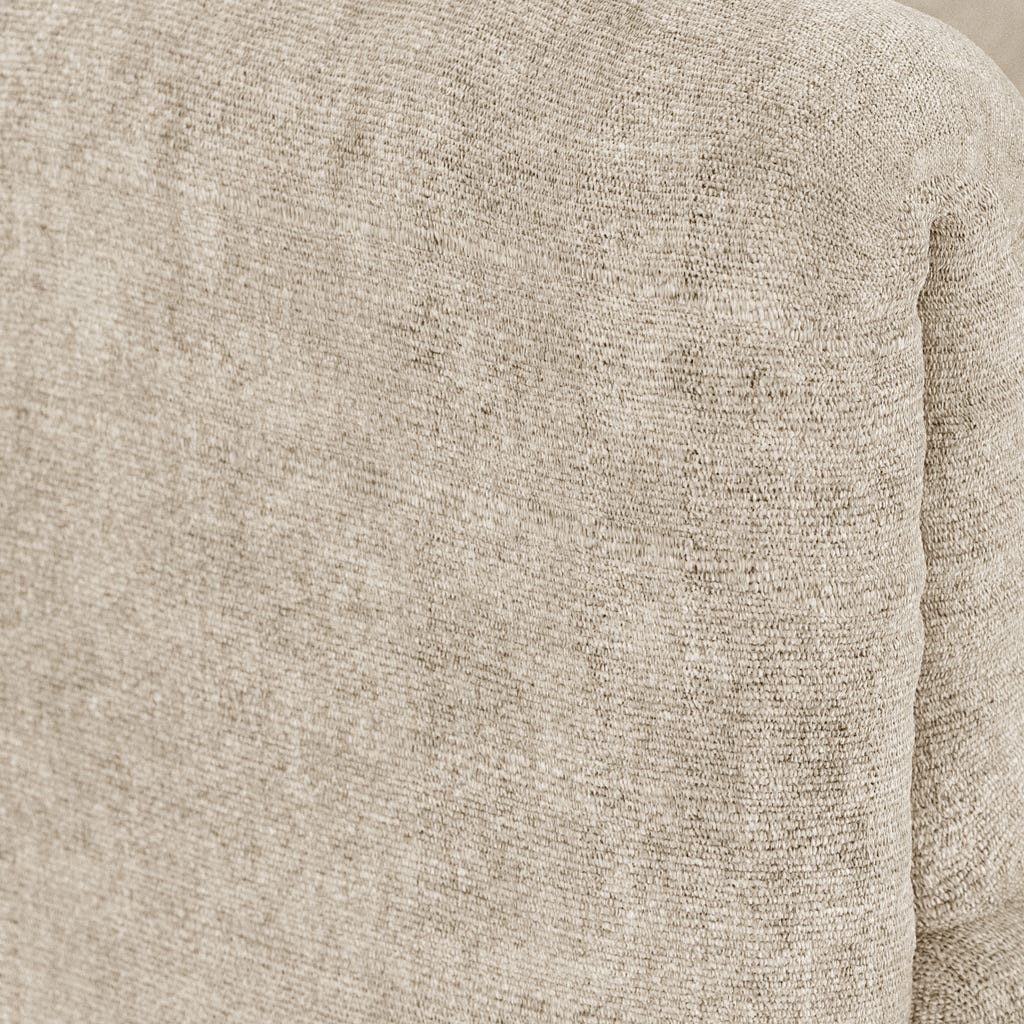 Módulo de sofá braço direito bege COTILLARD - Gato Preto