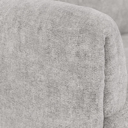 Módulo de sofá braço direito cinza COTILLARD - Gato Preto