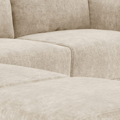 Módulo de sofá braço esquerdo bege COTILLARD - Gato Preto