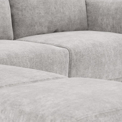 Módulo de sofá canto cinza COTILLARD - Gato Preto