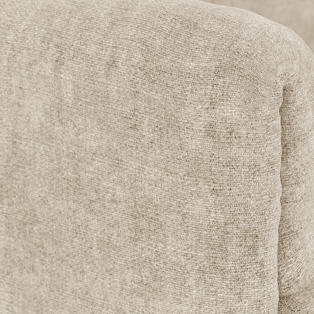 Módulo de sofá pouf bege COTILLARD - Gato Preto