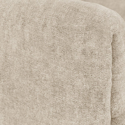 Módulo de sofá pouf bege COTILLARD - Gato Preto