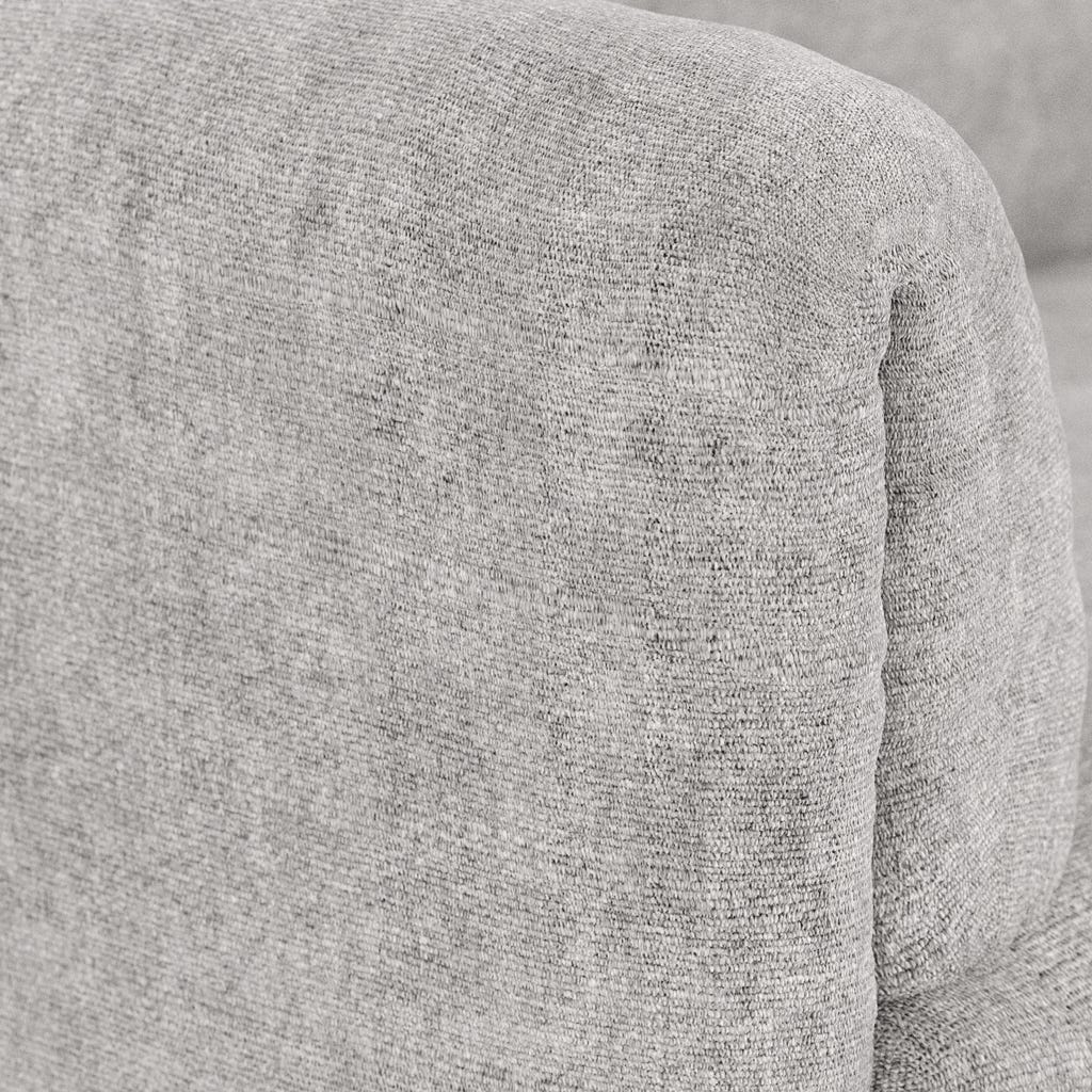 Módulo de sofá pouf cinza COTILLARD - Gato Preto