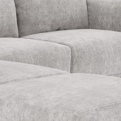 Módulo de sofá sem braço cinza COTILLARD - Gato Preto