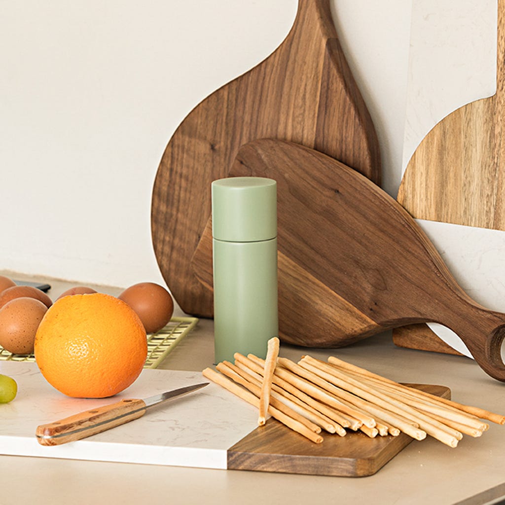 Moinho de Sal e Pimenta Verde JADE - Gato Preto