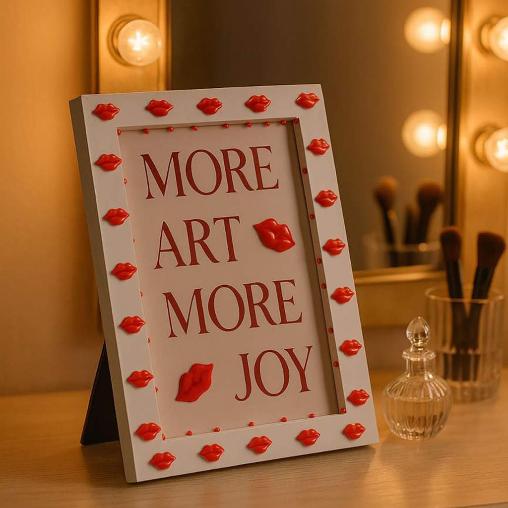 Moldura Lábios 10x15 - Gato Preto