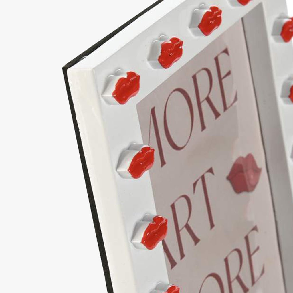 Moldura Lábios 10x15 - Gato Preto