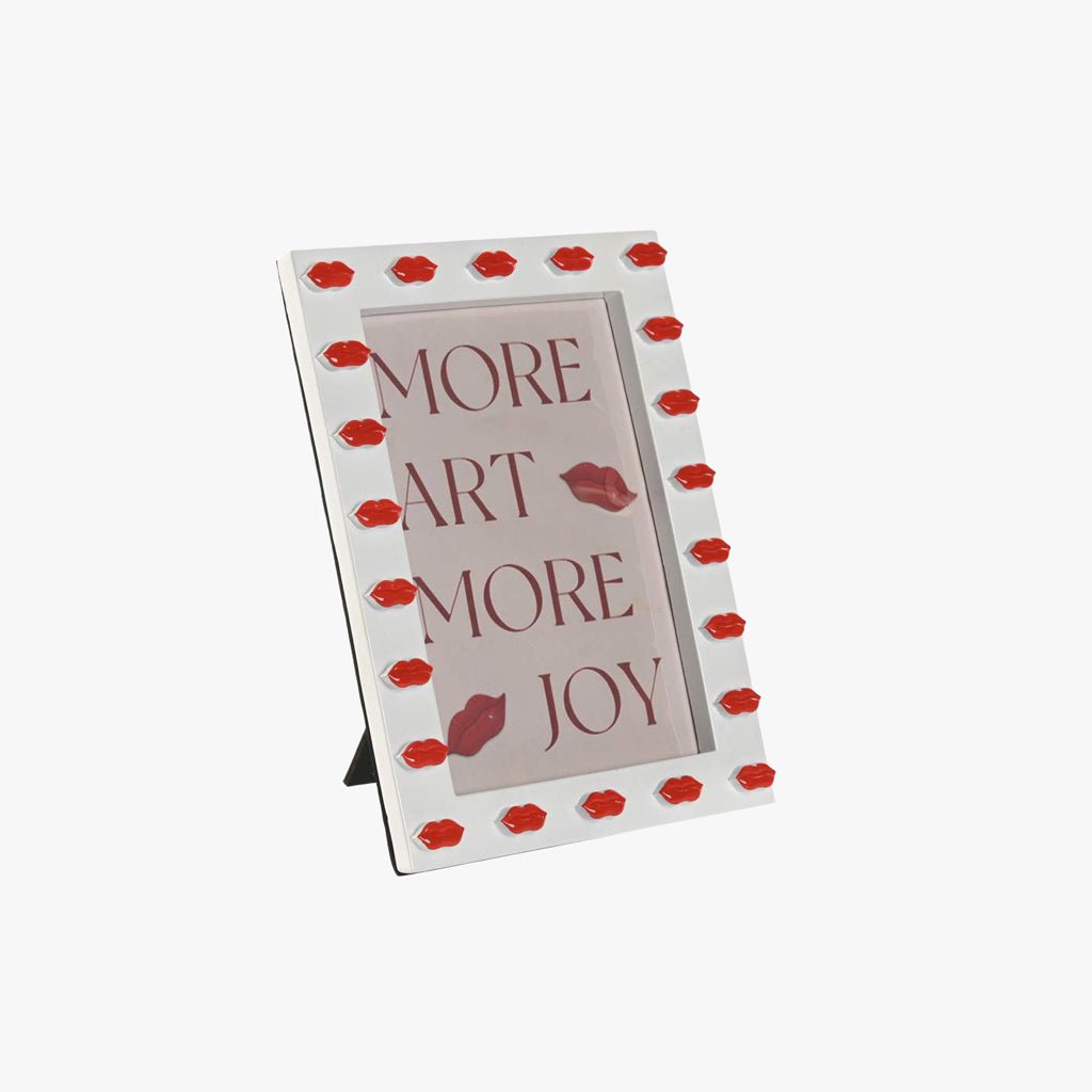 Moldura Lábios 10x15 - Gato Preto