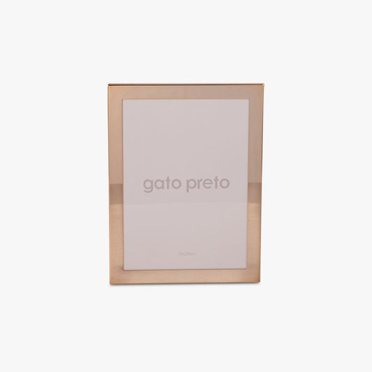 Moldura Tons Dourado 15x20 SHINY & BRUSHED - Gato Preto