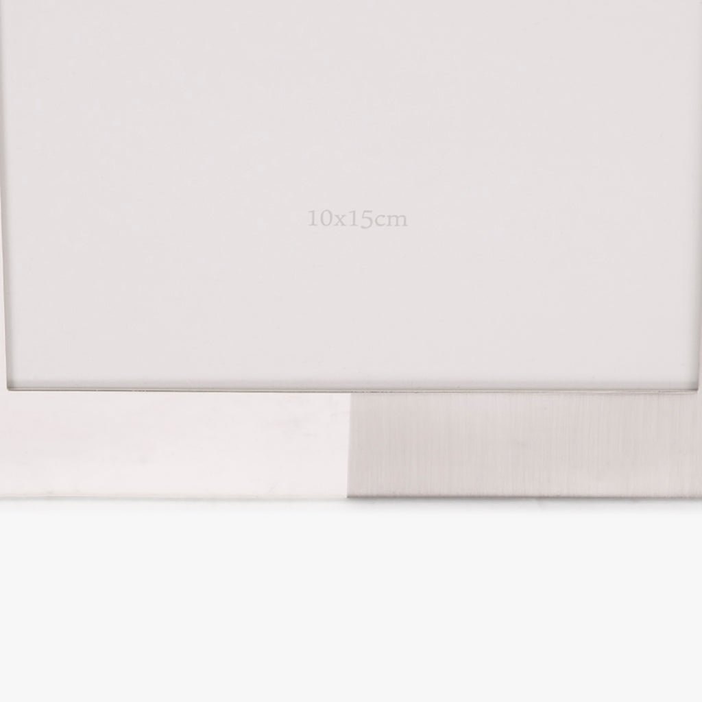 Moldura Tons Prateado 10x15 SHINY & BRUSHED - Gato Preto