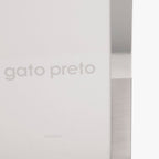 Moldura Tons Prateado 10x15 SHINY & BRUSHED - Gato Preto