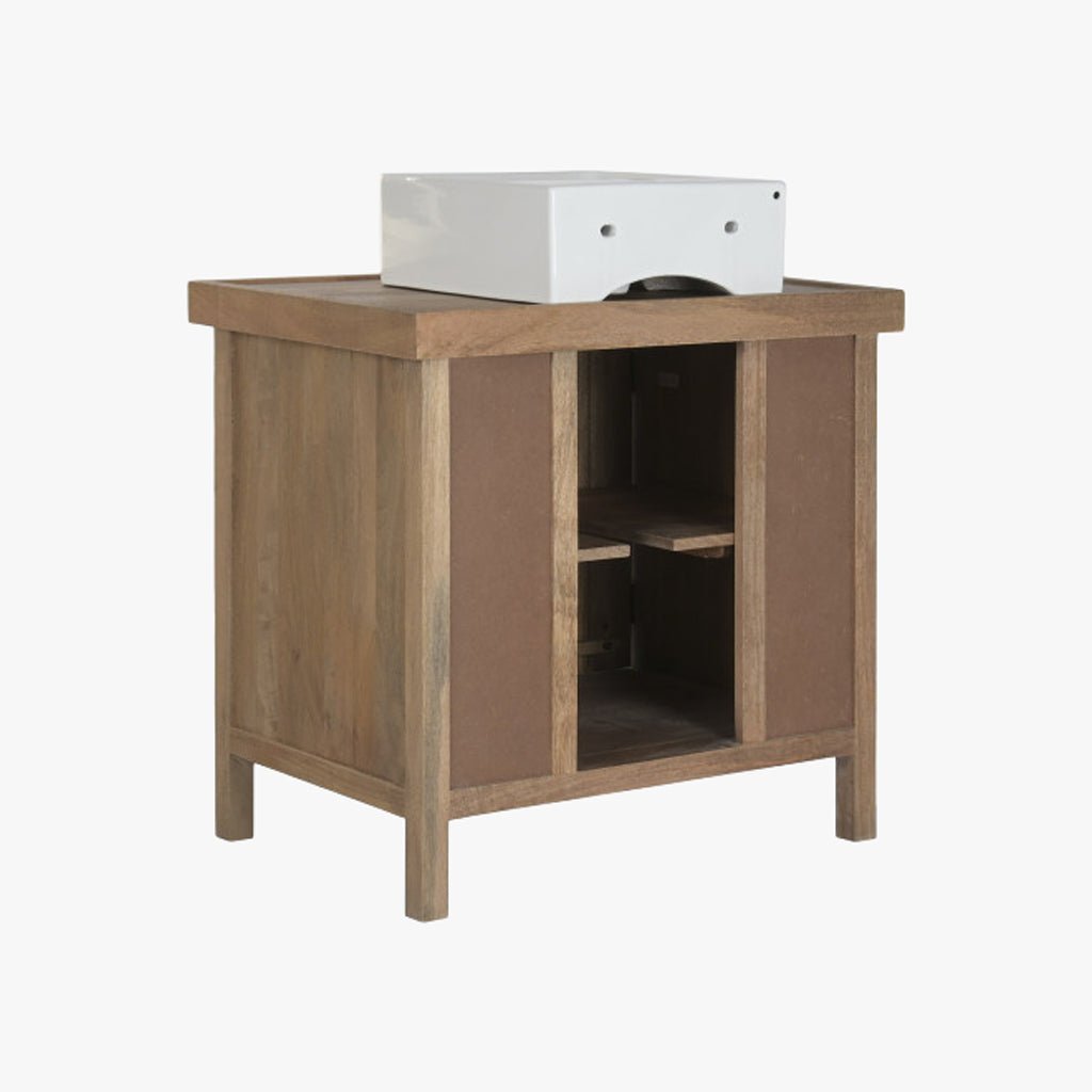 Móvel Banho Madeira com Lavatório 81x56x95 CLEAR - Gato Preto