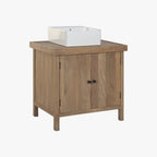 Móvel Banho Madeira com Lavatório 81x56x95 CLEAR - Gato Preto