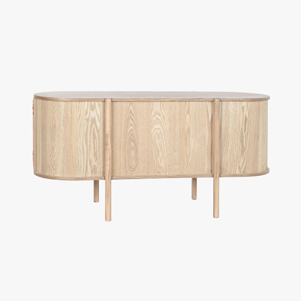 Móvel de Televisão Madeira e Rattan ZUMA - Gato Preto