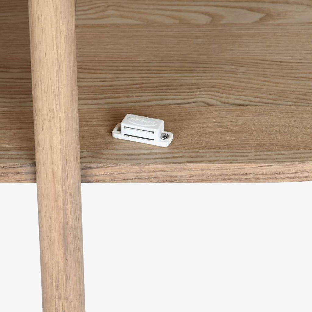 Móvel de Televisão Madeira e Rattan ZUMA - Gato Preto