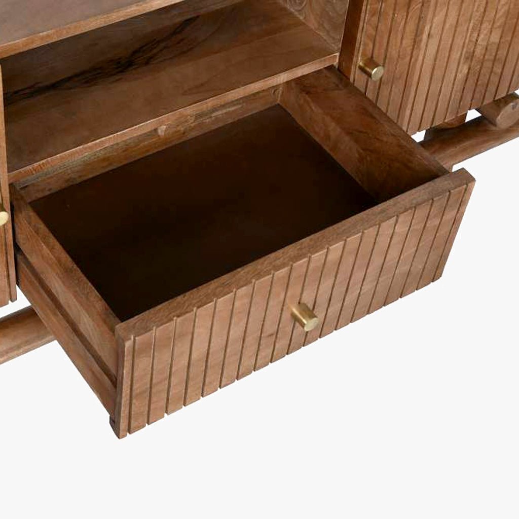 Móvel de Televisão Natural TALHA - Gato Preto