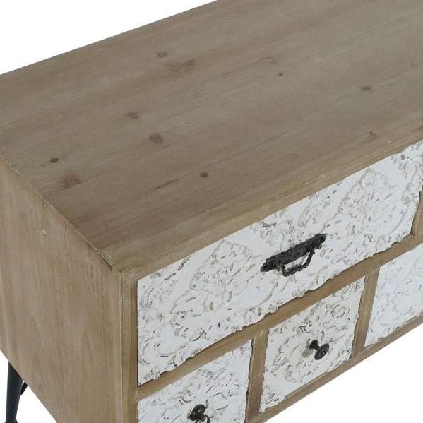 Móvel TV Relevo Floral 120x40x61 - Gato Preto
