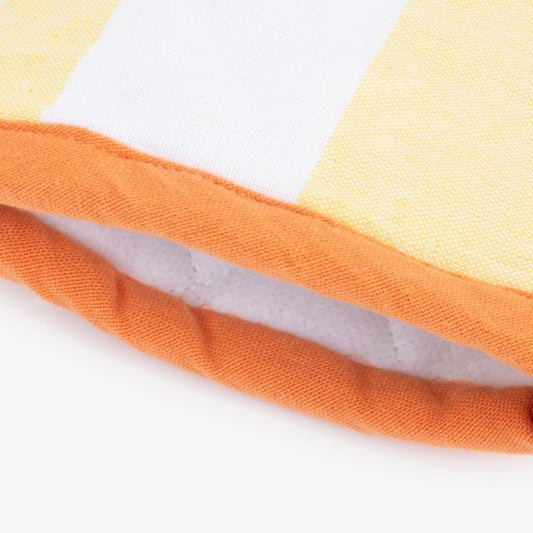 Pega luva de Algodão Riscas Amarelo e Laranja TÂNGER - Gato Preto