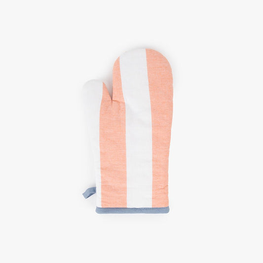 Pega luva de Algodão Riscas Laranja e Azul TÂNGER - Gato Preto