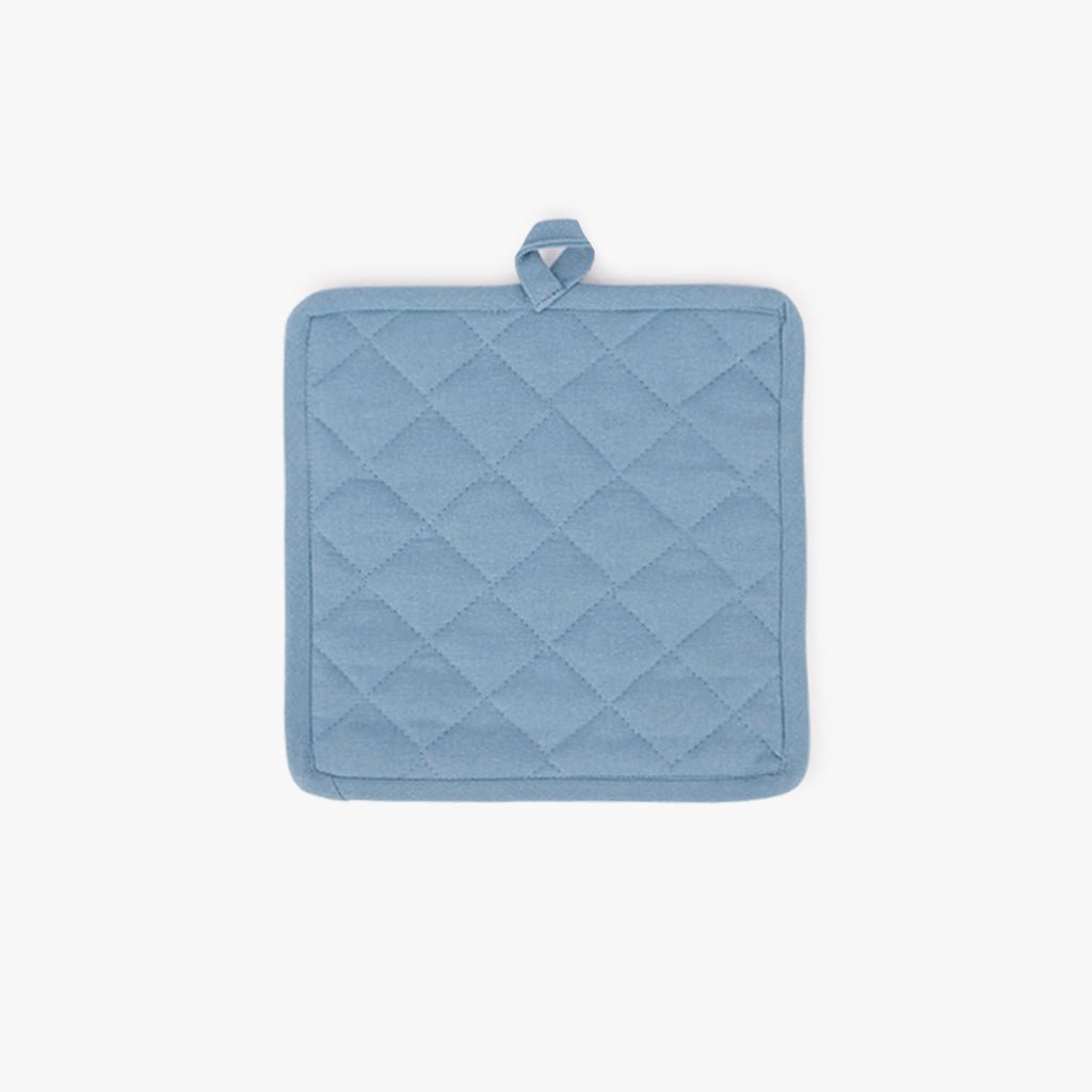 Pega Quadrada em Algodão Azul 4EVERYDAY - Gato Preto