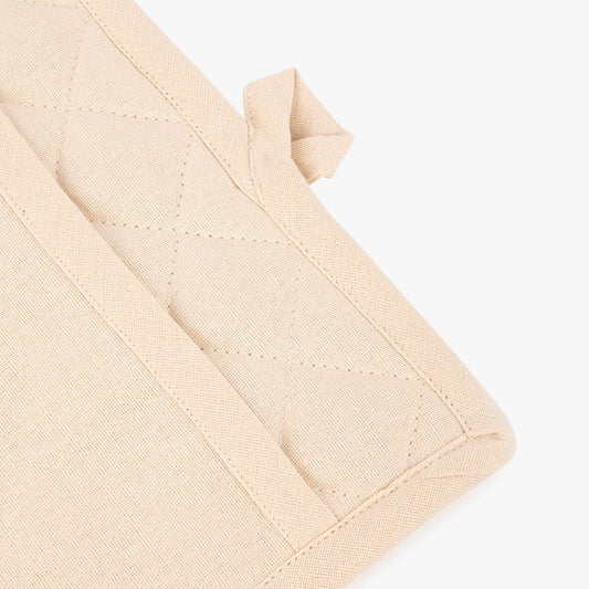 Pega Quadrada em Algodão Bege 4EVERYDAY - Gato Preto