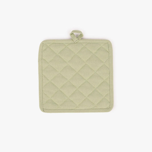 Pega Quadrada em Algodão Verde Claro 4EVERYDAY - Gato Preto