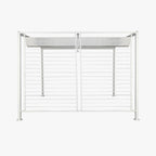 Pérgola de Exterior Branca HORIZON | 296×296×225 cm - Gato Preto