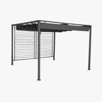 Pérgola de Exterior Cinza HORIZON | 296×296×225 cm - Gato Preto