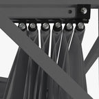 Pérgola de Exterior Cinza HORIZON | 296×296×225 cm - Gato Preto