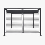Pérgola de Exterior Cinza HORIZON | 296×296×225 cm - Gato Preto
