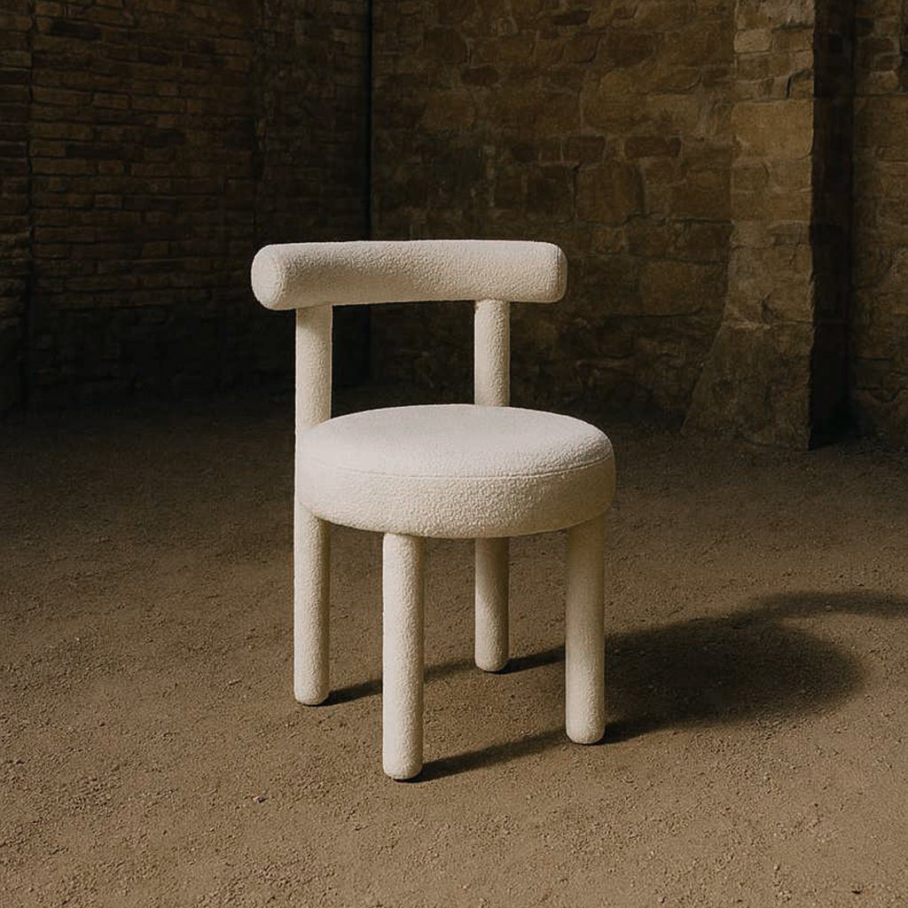 Poltrona Branca 51x52x74 MALVA - Gato Preto